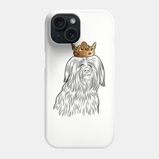 Tibetan Terrier Dog King Queen Wearing Crown Phone Case