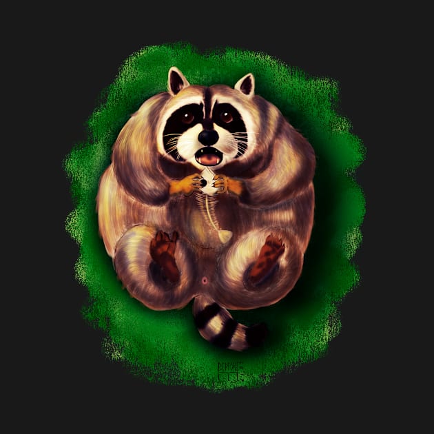 Chubby raccoon by Bertoni_Lee