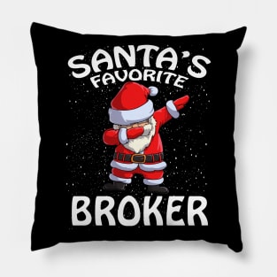 Santas Favorite Broker Christmas Pillow