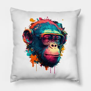 Pop Culture Chimp Pillow