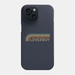 Loverboy Retro Stripes Phone Case