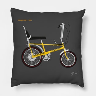 Raleigh Chopper Mk 1 Golden Yellow Pillow