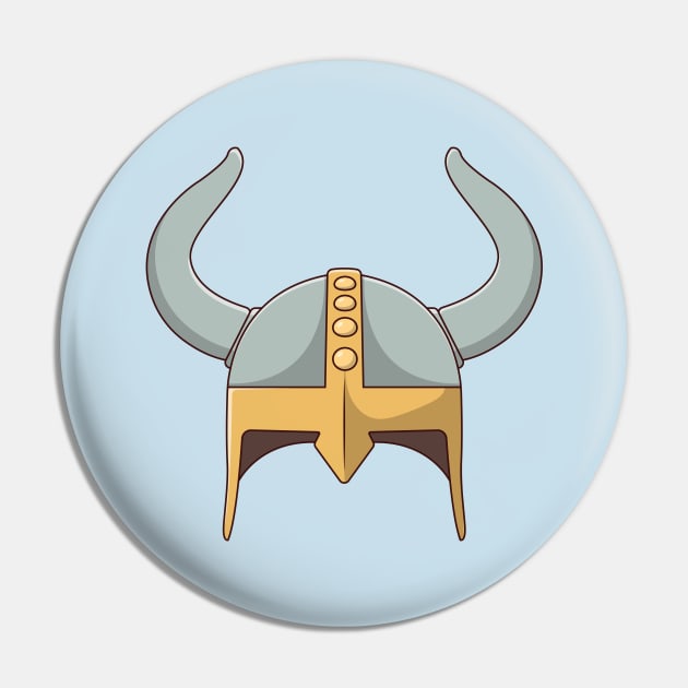 Viking Helmet Pin by KH Studio