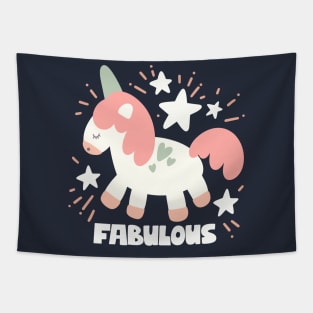 Cute Unicorn Tapestry