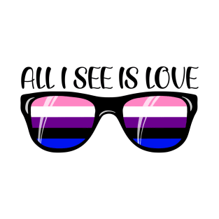 Genderfluid Sunglasses - Love T-Shirt