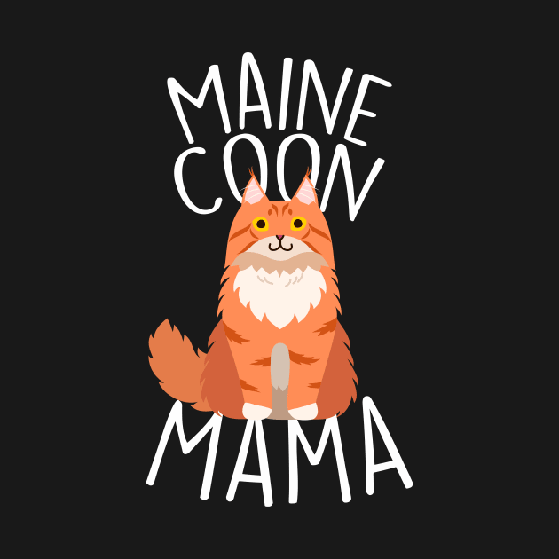 Maine Coon Cat Mama by Psitta