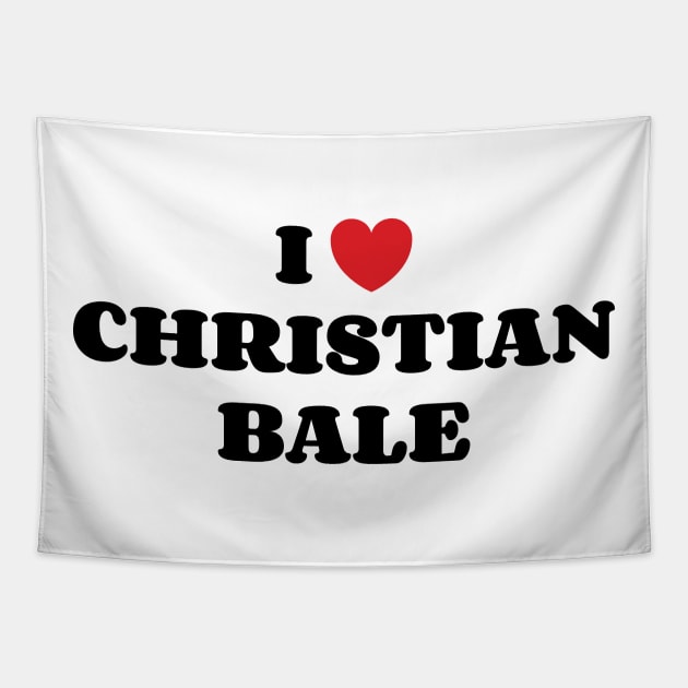 I Heart Christian Bale v2 Tapestry by Emma