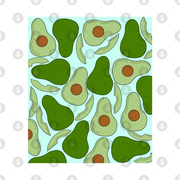 Avocado Pattern in Green by OneThreeSix