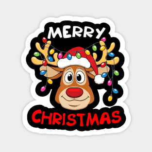 Merry Christmas Reindeer Xmas Family Men Women Magnet