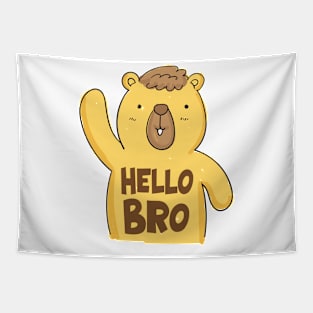 bear hello bro Tapestry