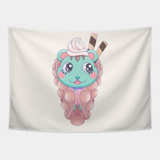 Cute Bubble Icream Cone Tapestry