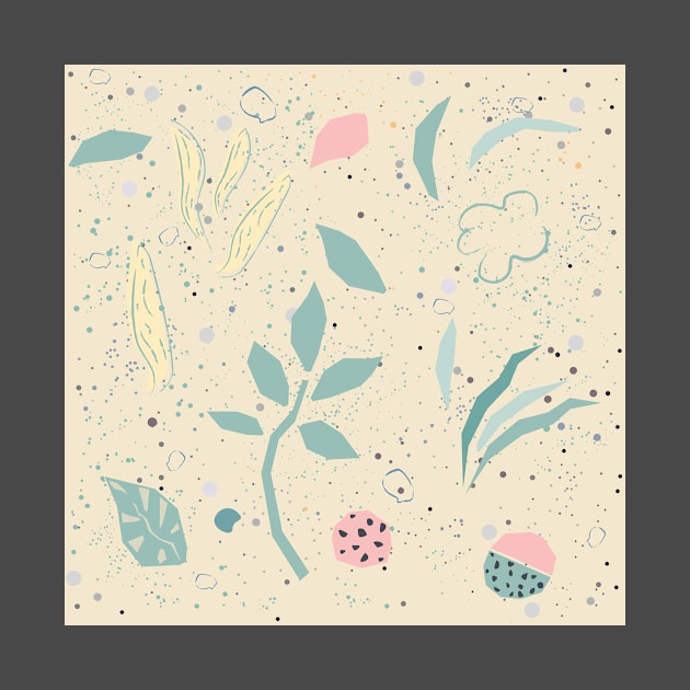 Abstract Plants Pattern by Kristina Stellar Scandinavian Land