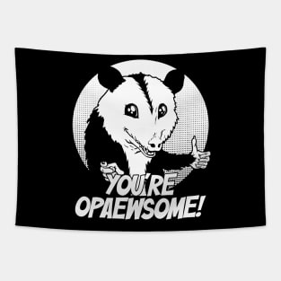 Opawesome opossum Tapestry