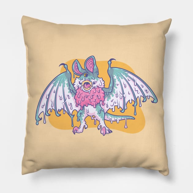 Gooey Gumbat Pillow by JenniferSmith