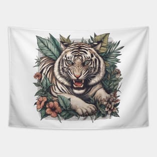 White Tiger Tapestry