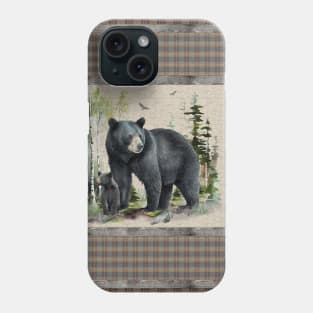 Plaid Bear Quilt A Phone Case