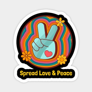 Spread Love and Peace Magnet