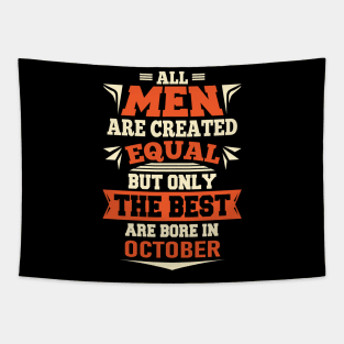 BIRTHDAY T SHIRT LEGENDS ARE BORN IN OCTOBER Tapestry