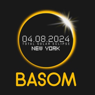 BASOM New York Total Solar Eclipse April 8 2024 New York T-Shirt