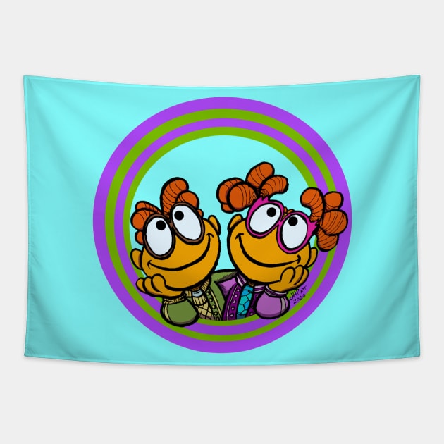 Scooter and Skeeter Tapestry by UzzyWorks