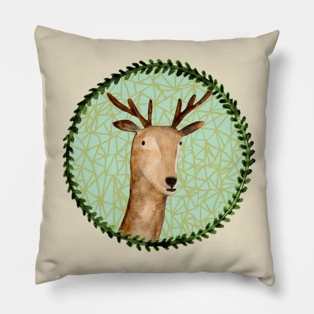 Deer Pillow by Sophie Corrigan