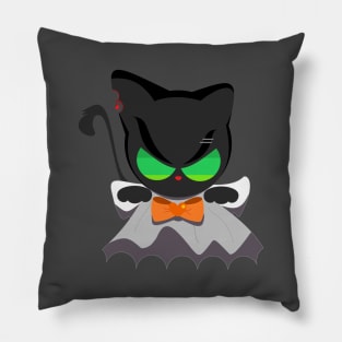 punk cat ghost Pillow