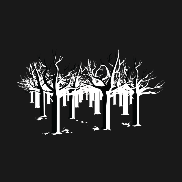 Parallel Forest - Black and White Edition by UncoveringOklahoma