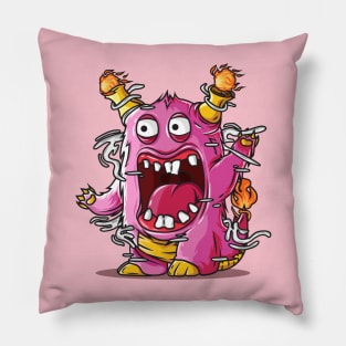 Monster Yeti Cute Design Pillow