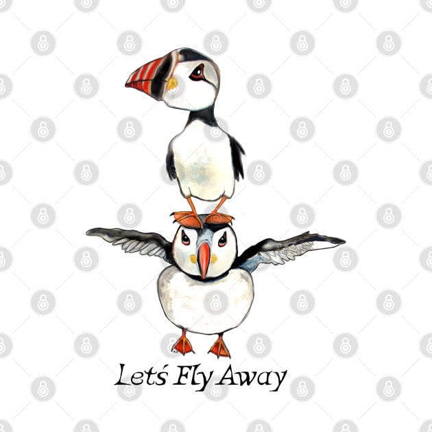 Fly Away my puffin by msmart