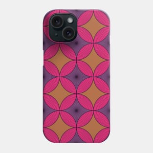 Purple and Pink Vintage Circles Phone Case