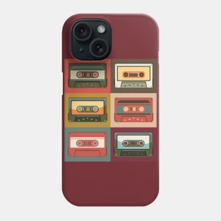 Collection of vintage cassettes Phone Case