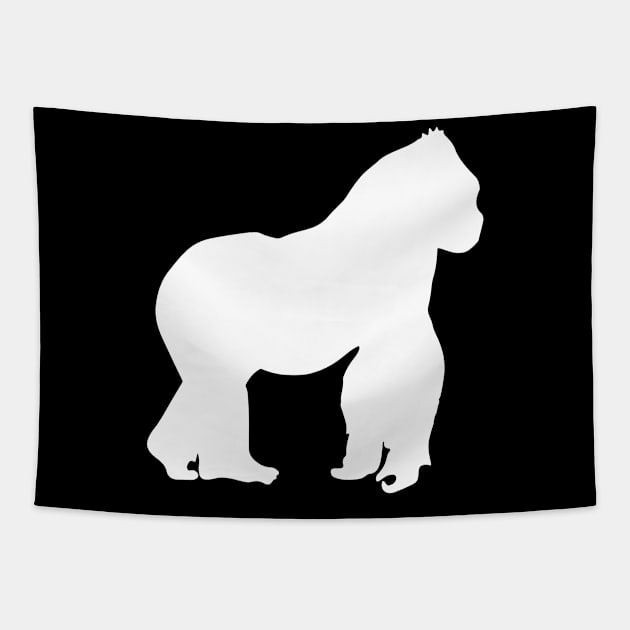 Gorilla Silhouette Tapestry by ShirtyLife