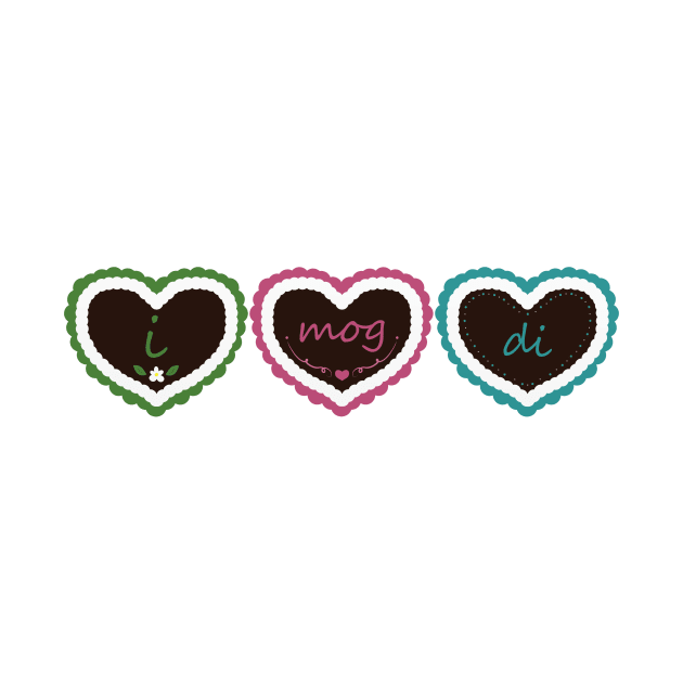 I Mog Di - German Gingerbread Hearts by PandLCreations