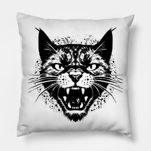 Angry cat Pillow