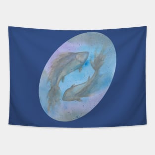 Zodiac sign pisces Tapestry