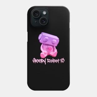 Sleepy Robot 13 Purple Ombre Logo Phone Case