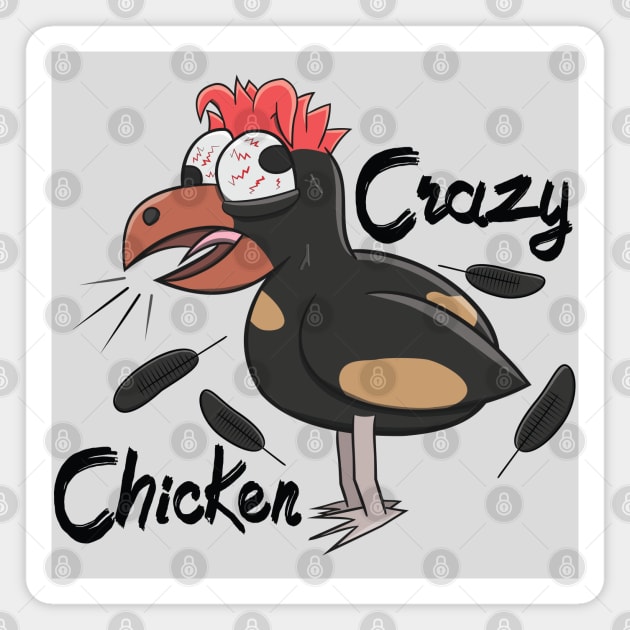 cartoon crazy chickens