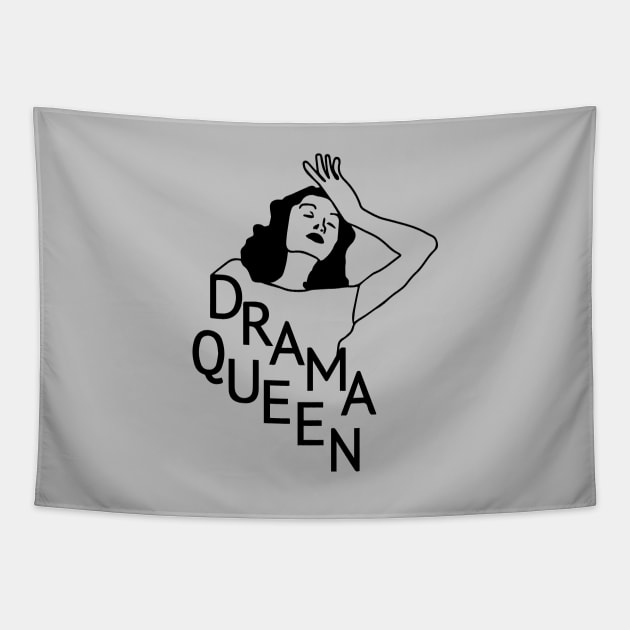 Drama Queen Dramatic People Tapestry by YASS GAN