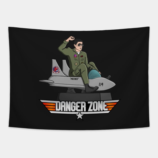 Danger Zone Tapestry by kickpunch