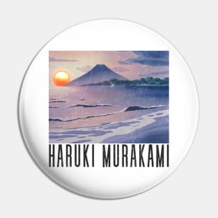 Haruki Murakami 村上 春樹 / Retro Fan Art Design Pin