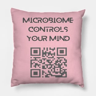 Microbiome controls your mind. Pillow