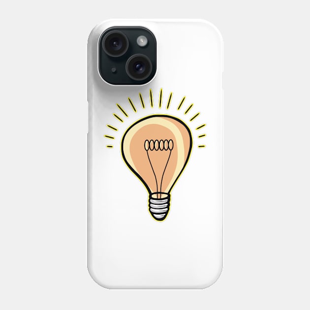 Lightbulb the light for new ideas Phone Case by DangDumrong