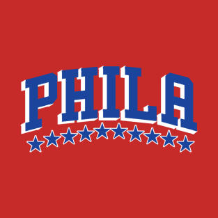 Sixers - Phila (Blue and White) T-Shirt