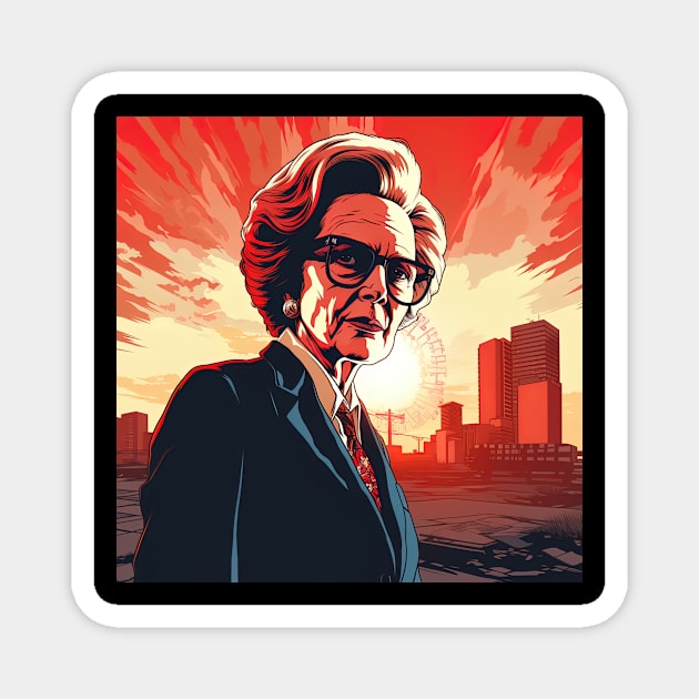 Margaret Thatcher Magnet by ComicsFactory