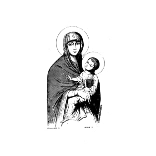 Icon of Mary and Jesus painted by Saint Luke T-Shirt