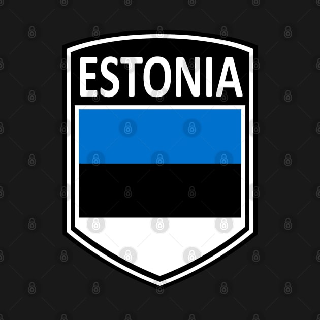 Flag Shield - Estonia by Taylor'd Designs