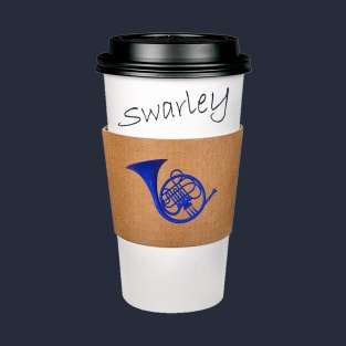 Swarley's Coffee Cup w/ Blue French Horn- How I Met Your Mother T-Shirt