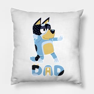 bluey fathers day Pillow