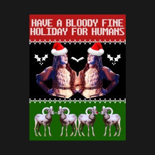 What We Do In the Shadows Christmas Sweater—Have a Bloody Fine Holiday for Humans T-Shirt
