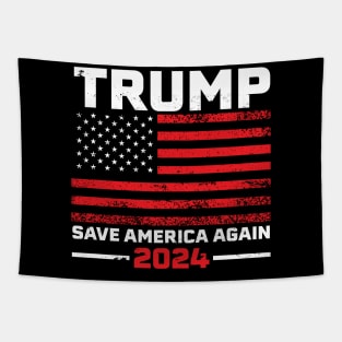 2024 Trump Save America Again USA Flag Gift Tapestry